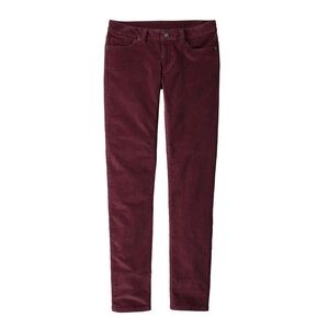 Patagonia Women's Fitted Corduroy Pants in Dark Currant